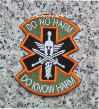 Do No Harm Spartan Do Know Harm Tactical Combat Medic Military Patch Naszywka