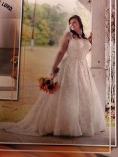 davids bridal wedding dress size 14