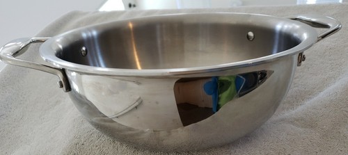 Tramontina TriPly Placcato 4 Qt Acciaio Inox Universale Padella Lucidante a Specchio Senza Coperchio - Foto 12 di 12