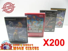 200X PS2 XBOX Wii Wii U GAMECUBE CLEAR PROTECTIVE BOX PROTECTORS -FREE SHIPPING!