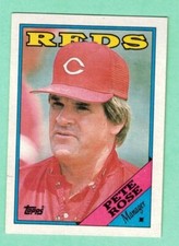 (1) PETE ROSE 1988 TOPPS  # 475 REDS MANAGER  NM CARD (K6483)