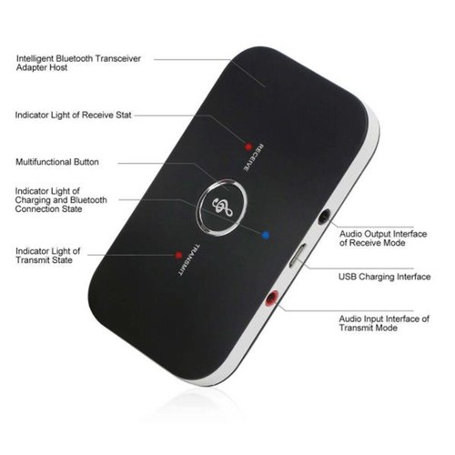1 Pcs Sender und Empfänger Adapter Stereo Audio Wireless Transmitter Radio Neu - Afbeelding 6 van 12