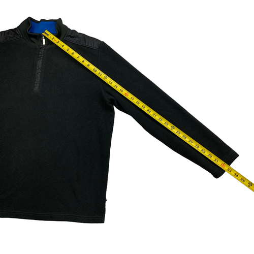 Tommy Bahama Men's 1/4 Zip Fleece Pullover Black • Medium - Picture 6 of 7