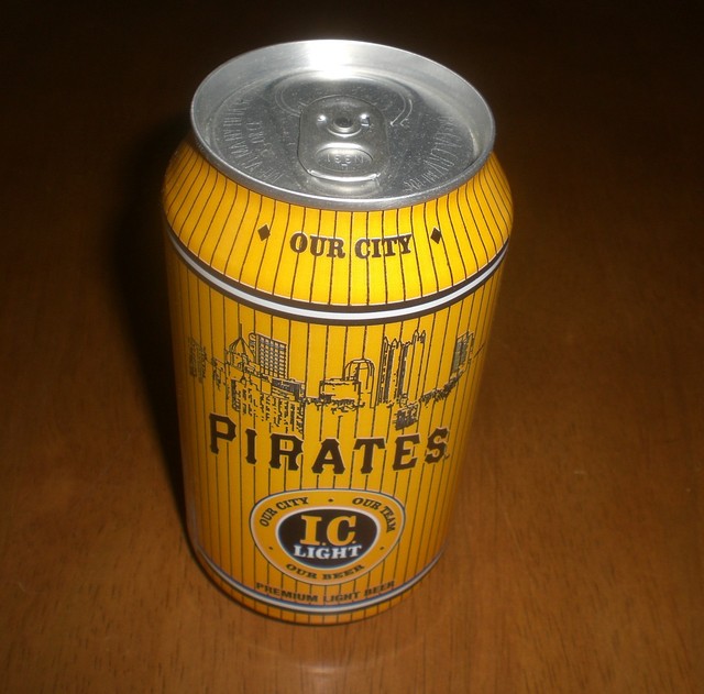 2017 PITTSBURGH PIRATES IRON CITY IC LIGHT BEER GOLD CAN BO LET'S
