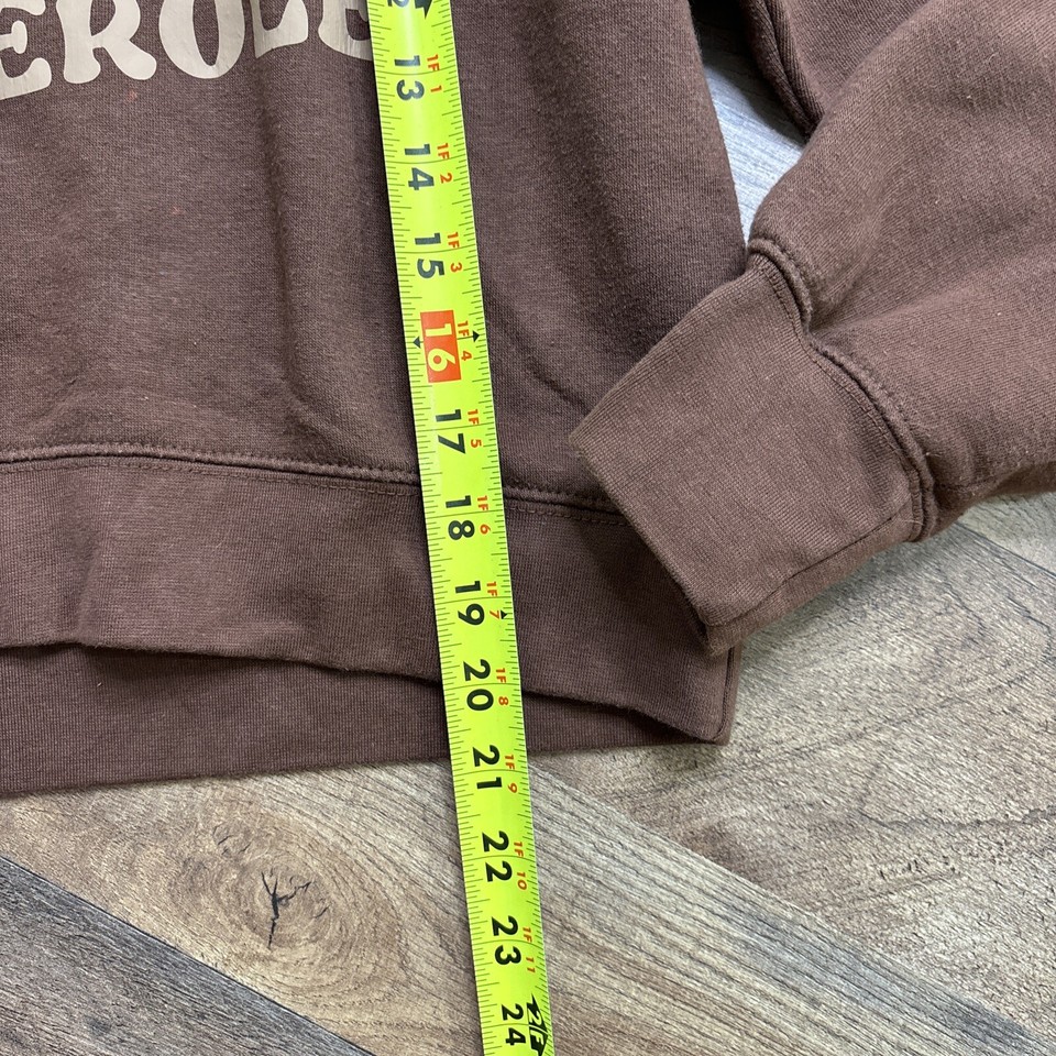 Zara Brown Thanksgiving Graphic Pullover Sweatshirt Womens Small *MINOR