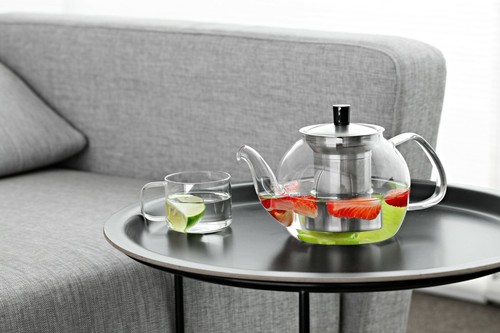 Teekanne / Loseblatt Tee & Kaffee-Ei aus Glas mit Sieb | Samadoyo | 900ml - Bild 3 von 11