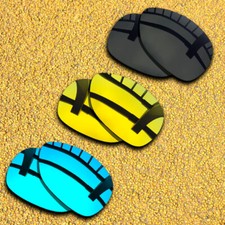 US 3 Sets Lenses Replacement for-Oakley Feedback Polarized-Black Blue 24K Gold