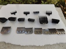 VINTAGE Lot of 6 Hair Clipper Blade AND 11 Hair Clipper Guides