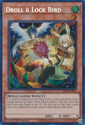 1X NM Droll & Lock Bird (Alt. Art) - RA02-EN006 - Secret Rare 1st