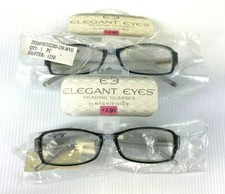 Magnivision 2.50 Black Rectangle Silver Stud Pattern Reading Glasses 2pr 