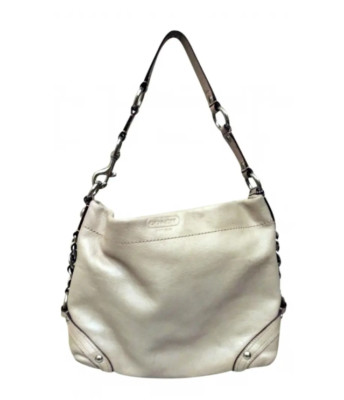 Coach F15251 Carly Legacy Gold leather Shoulder Bag w/Curb Chain