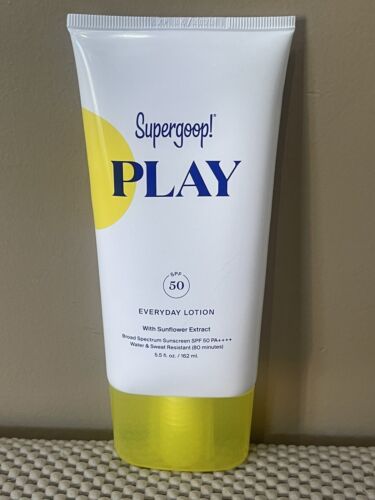 Supergoop PLAY Everyday Lotion SPF 50 Brand New 5.5 fl Sealed Exp-06/2026