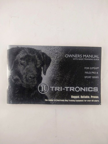 Tri-Tronics G3 EXP Field Pro Sport DVD Owners Manual Training Guide Replacement - Picture 2 of 4