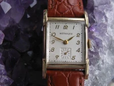 Whittnauer Vintage 10K Gold Filled Wrist Watch, Fancy Lugs