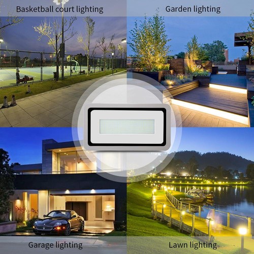 5X 800 Watt Bright LED Flood Light Outdoor Garden Yard Spotlight Lamp Cool White - Picture 8 of 9