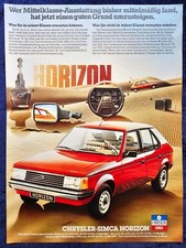 Chrysler Simca Horizon, originale Werbung aus 1978