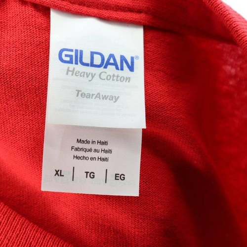 Valdosta State Blazers Gildan Unisex T-Shirt Red Heavy Cotton Tear Away XL New - Picture 5 of 7
