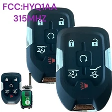 2 New For 2015-2020 Chevrolet Tahoe Suburban GMC Yukon Keyless Smart Key Fob