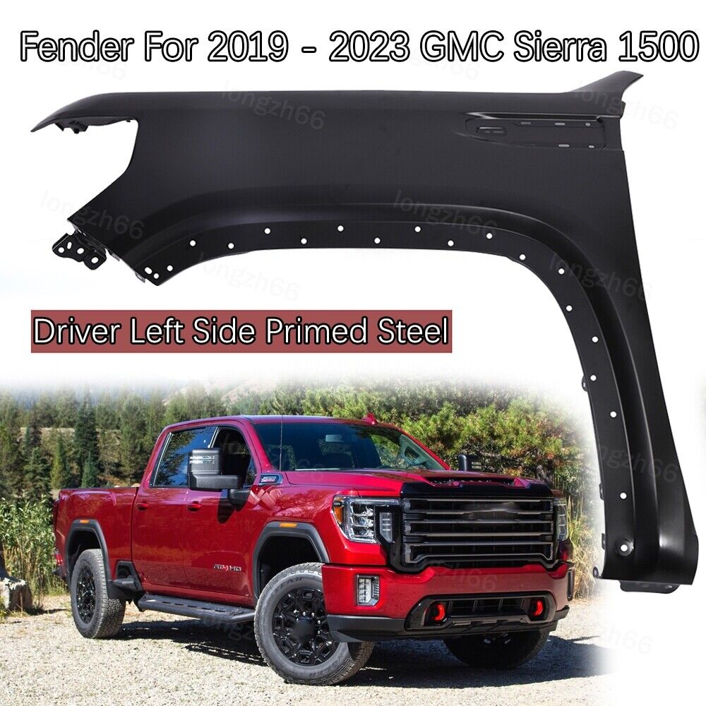 Fender For 2019 - 2023 GMC Sierra 1500 Primed Front Driver Left Side 84496744