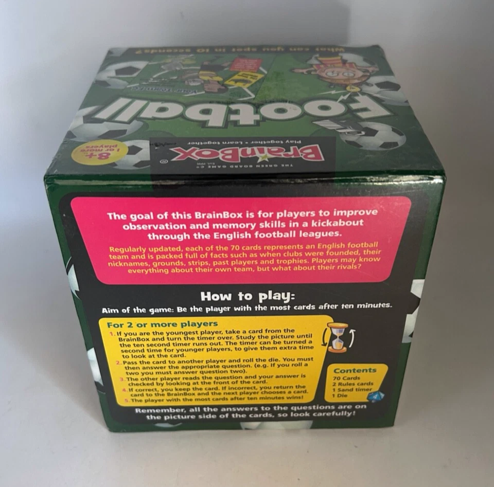 BrainBox Football - Card Trivia Brain Game *NEW SEALED* - Image 3 of 4