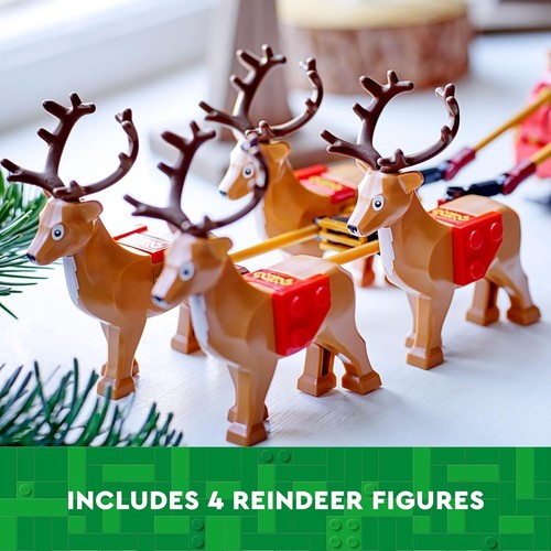LEGO Santa’s Sleigh Christmas Toy Building Set for Kids Ages 9-13, Comes with a - Picture 4 of 6