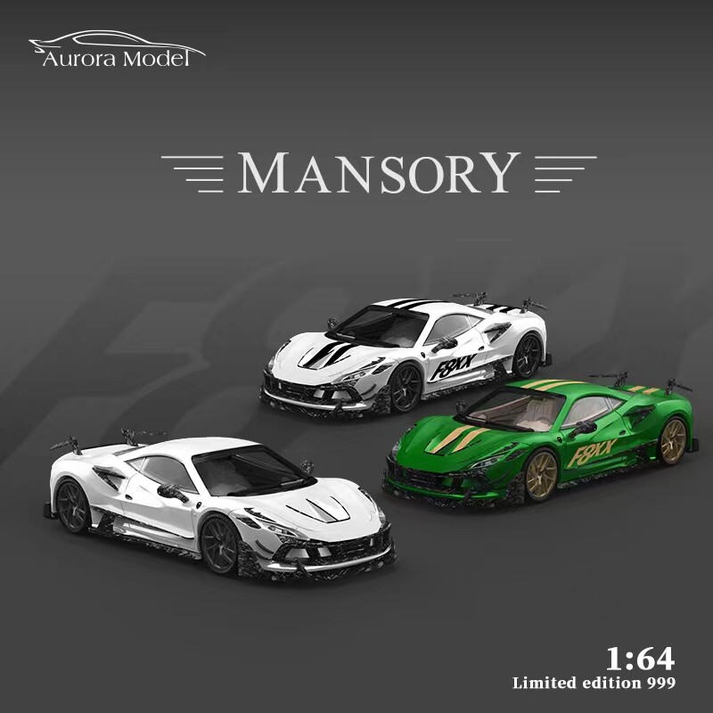 Aurora 1:64 Model Car Ferrari F8 Tributo Alloy Die-Cast Sport Vehicle Collection