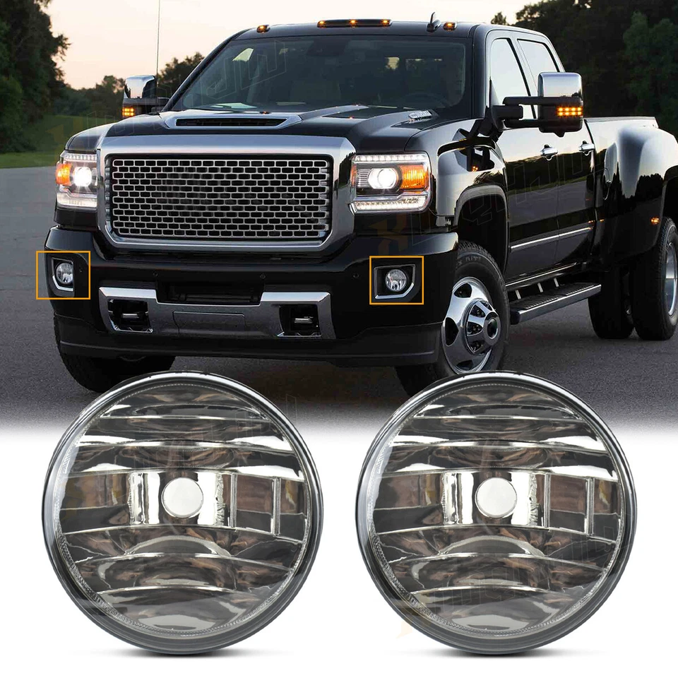 2x Luces antiniebla nuevas de actualización para Chevy Tahoe Avalanche Suburban GMC 2007-2014 cromadas Foto 2 de 4