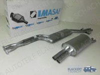 Imasaf Auspufset Mitteltopf + Endtopf für BMW 3Er E30 320 Is 1988-1990