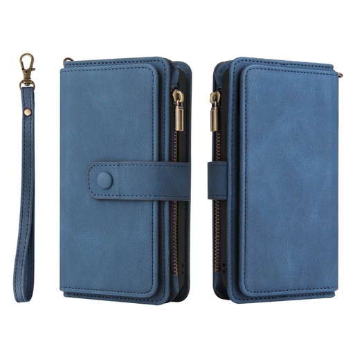 For Samsung Galaxy S25 S24 S23 A54 A34 A15 Zipper Flip Wallet Card Slot Case