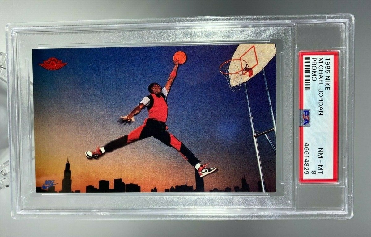MICHAEL JORDAN PSA 8 # 46614829 - 1985 JUMPMAN Nike Sport