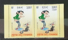 France paire fete du timbre 2001  GASTON  ** N° P3371A