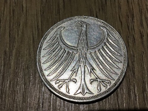 5 German Mark Silver Eagle 1951 - 1974 J.387 - Picture 131 of 241