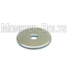 #10 x 3/4" OD - Fender (Penny) Washers, Cr+3 Zinc Plated Steel US / Inch (3/16")