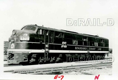 9C557 RP 70er/80er Jahre? SEABOARD COAST LINE EISENBAHN LOK #570