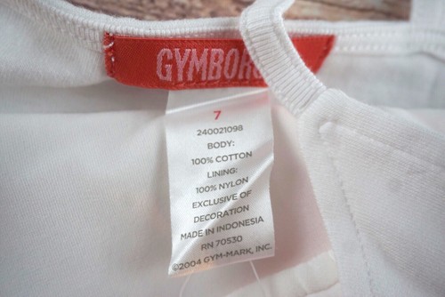 Vtg Gymboree Pool Party Baby Girls White Short Sleeve Swim Top Size 7 NWT - Picture 6 of 6