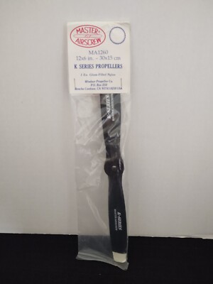 Master Airscrew - MA1260-K Series Propellers- Nylon/Glass Propeller 12 X 6 NEW