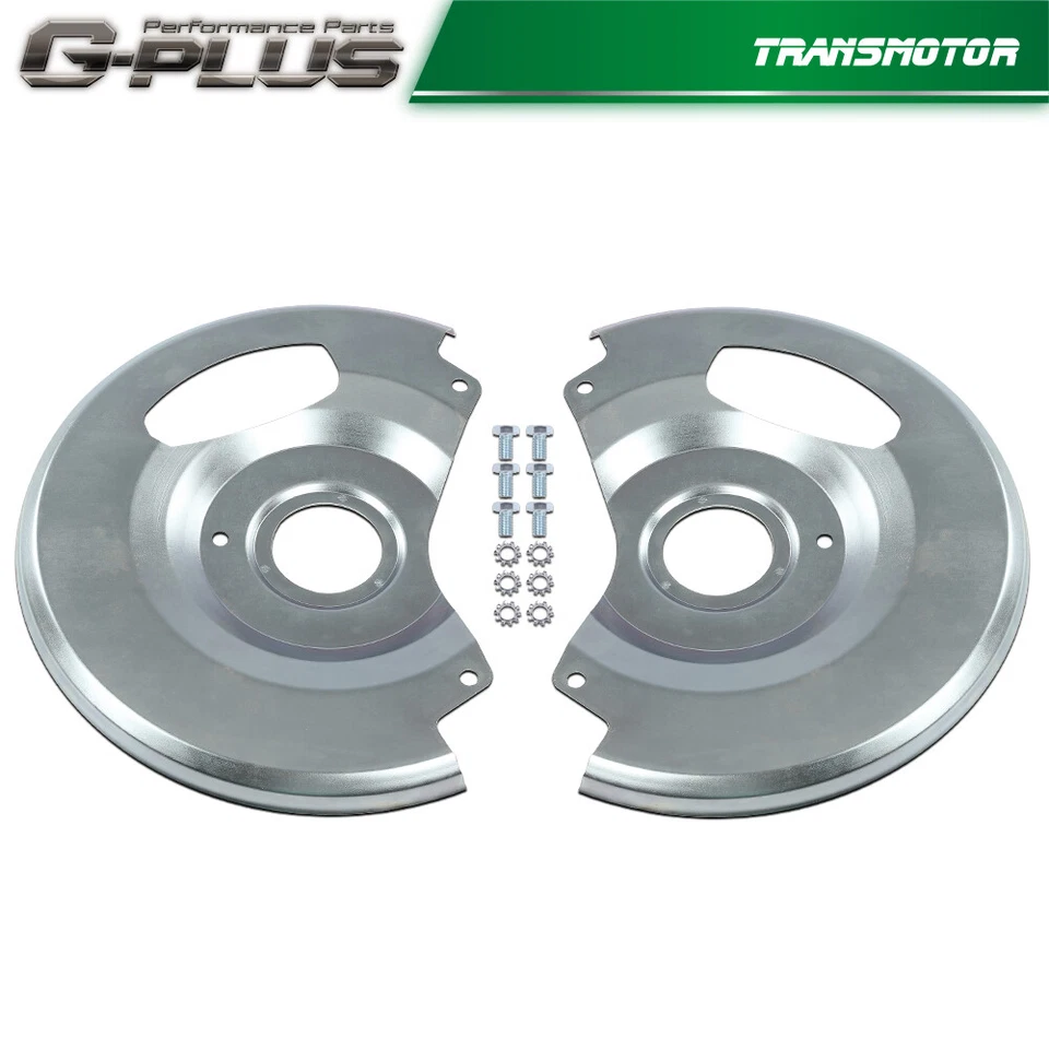 Placas de respaldo protectores antipolvo de freno de disco aptas para camioneta Chevy C10, GMC C15 1971-1987 Foto 2 de 4