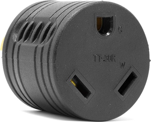 NEMA L5-30P Enchufe Twist-Lock a TT-30R Salida 120V 30A 3600W Generador RV Adaptador - Imagen 2 de 11