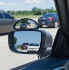2x Rear View Blind Spot Mirror Clamp For Safer Driving Towing Reversing Car Van