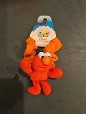 MUPPETS SESAME STREET ELMO MINI PLUSH HAIR TIE SCRUNCHY SCRUNCHIE NWT NOS
