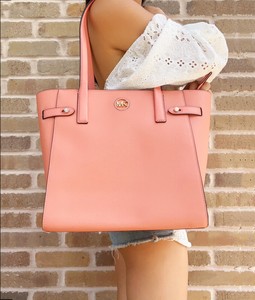 Michael Kors Carmen Large North South Top Zip Tote Sherbert Saffiano Leather - Click1Get2 Deals&set=par&price_min=200&sale=mega Discount&set=par&discount=60 Or More&sale=mega Discount