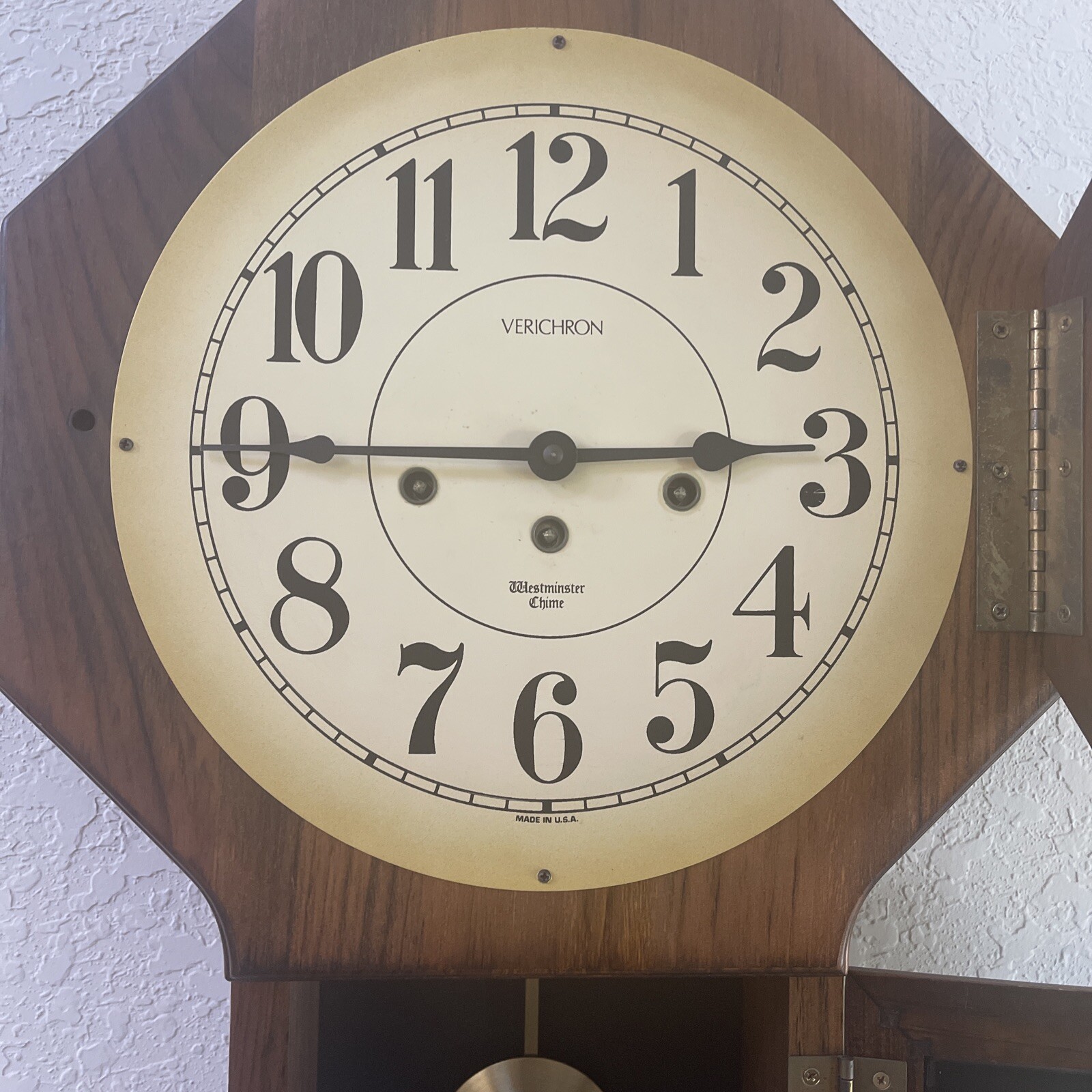 Verichron Regulator Wall Clock Westminster Chimes eBay