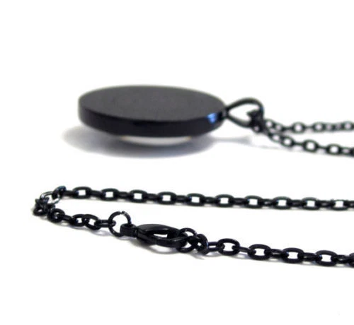 Ejército Militar Veterinario Héroe Hombres Mujeres Colgante NEGRO Cadena 20" Collar Hombre BANDERA EE. UU. Foto 3 de 4