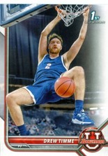 2021-22 1st Bowman University - #33 Drew Timme RC Gonzaga Nets