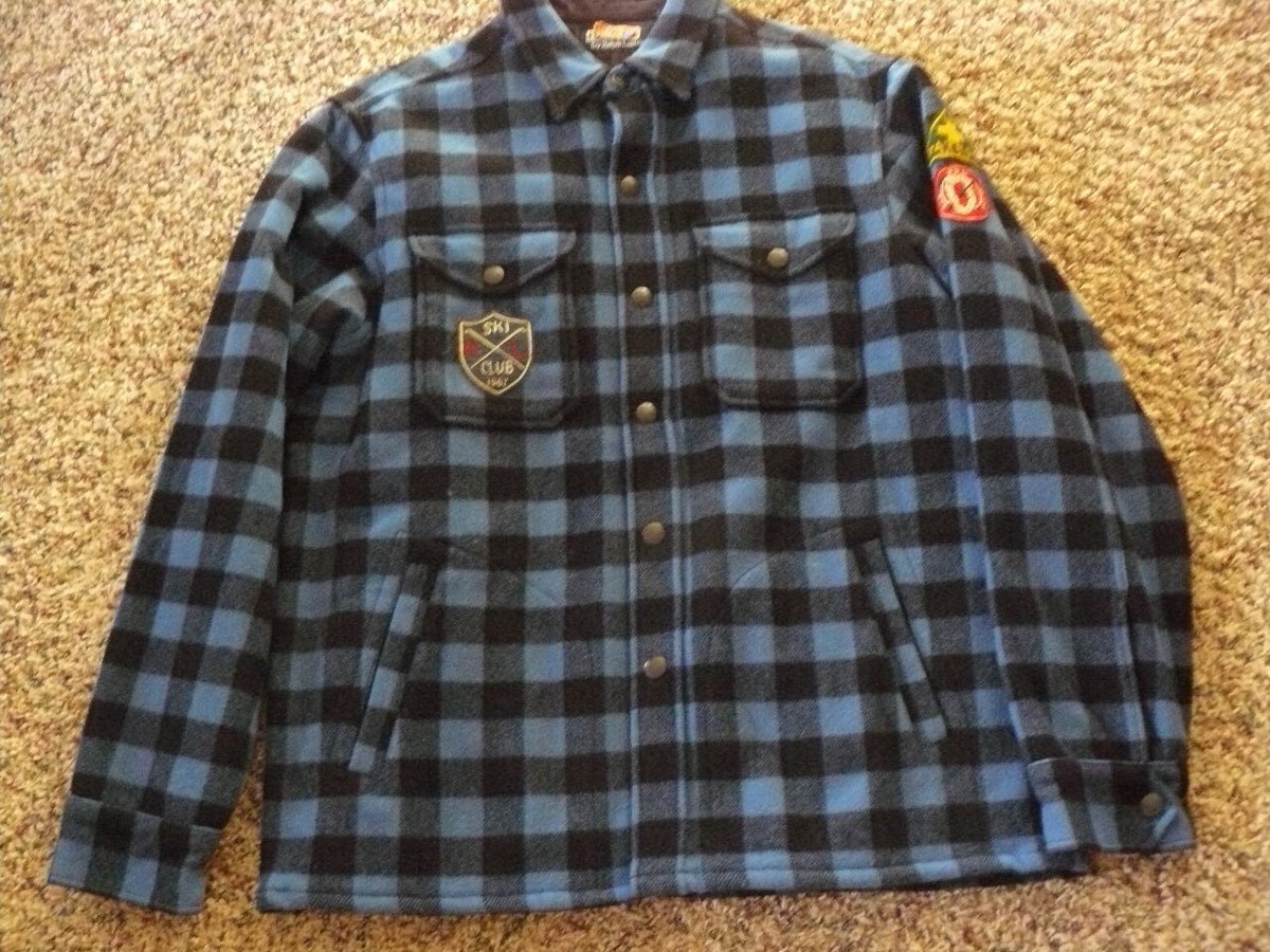 Ralph Lauren wool check Jacket 90’s OLD Vintage 80s Polo Plaid Wool Jacket Ralph Lauren L Center Zip