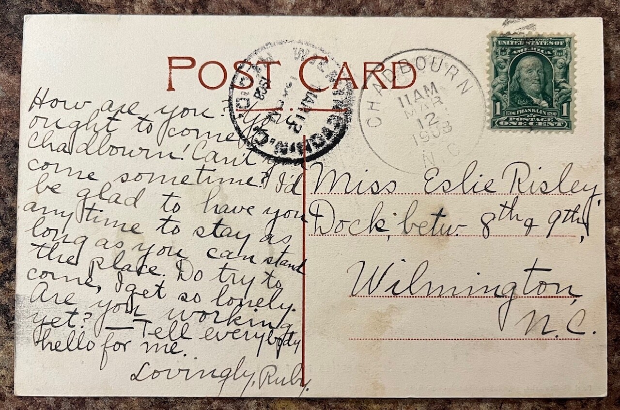 North Carolina Chadbourn NC Postcard Picking Strawberries 1908 eBay