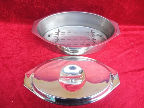 schöner ,alter Deckeltopf__WMF__Hotelsilber__42cm x 23cm x 14,5cm__Fischbräter - Bild 3 von 5