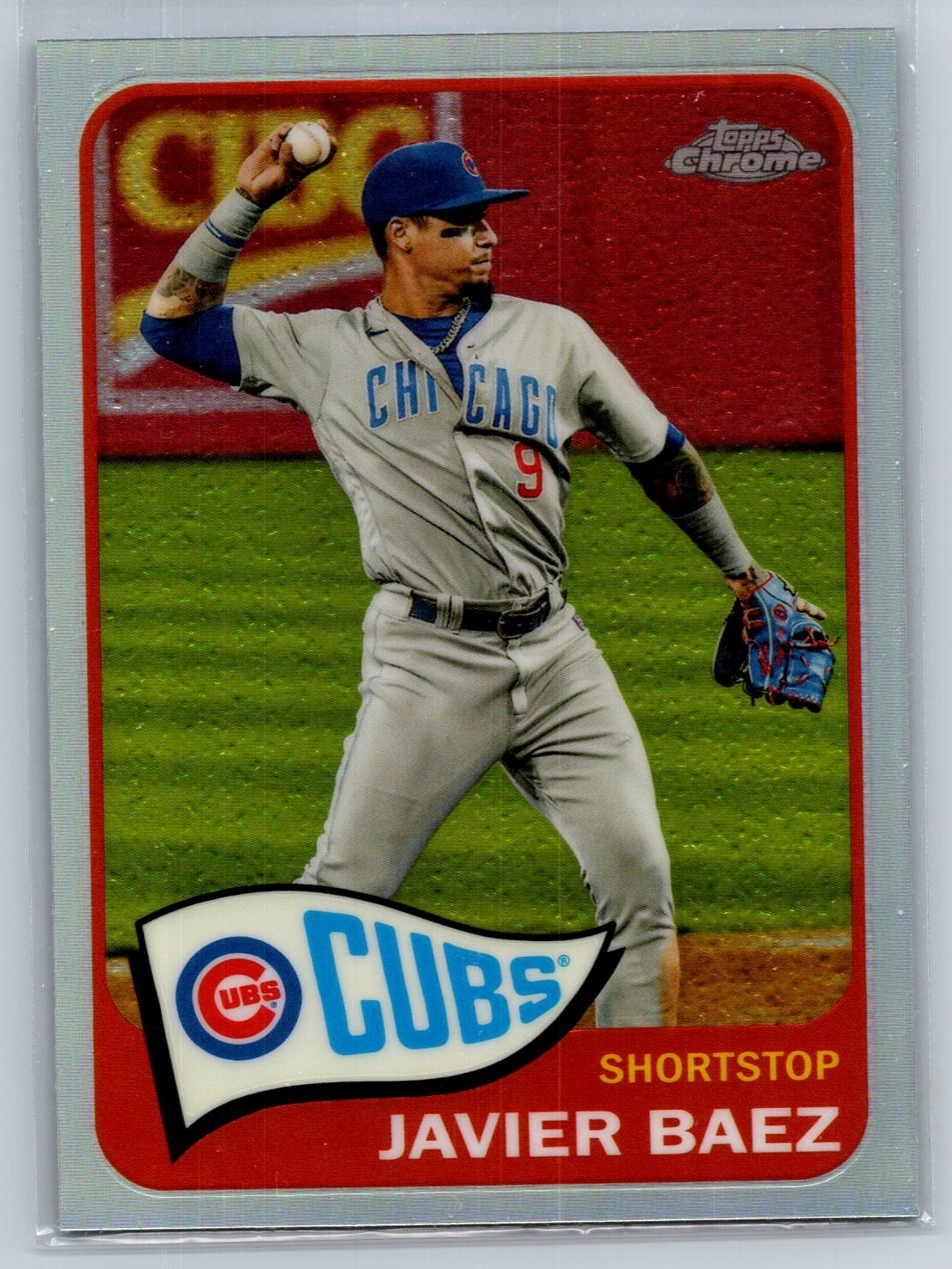 2021 Topps #TH65-12 Javier Baez 1965 Topps Redux Chrome