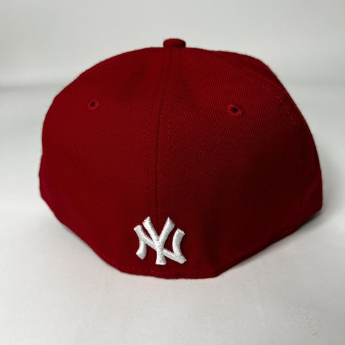 New Era New York Yankees Murderers Row Red Wool 59FIFTY Fitted Hat Size 7 NEW - Picture 6 of 14