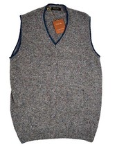 Loro Piana Dark Gray 100 Thick Cashmere Vest Size 4XL, EU 60 Made in Italy